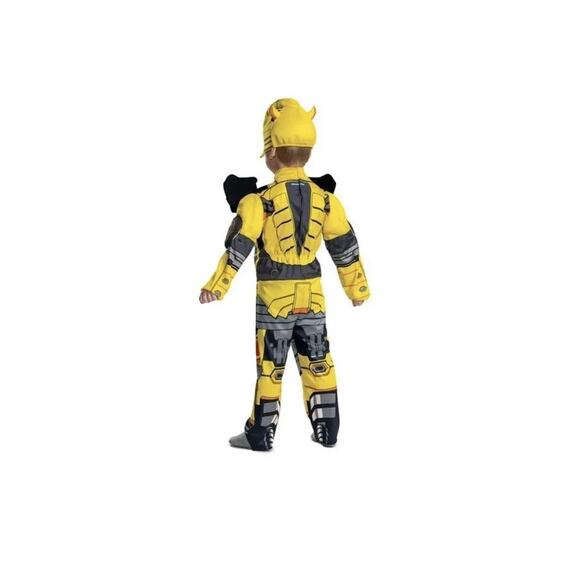 New Transformers Bumblebee Toddler Muscle Halloween Costume Size 2T Disguise - Picture 2 of 3